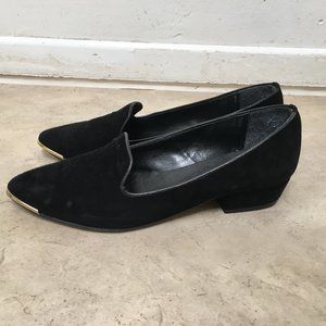 Black Suede Flats